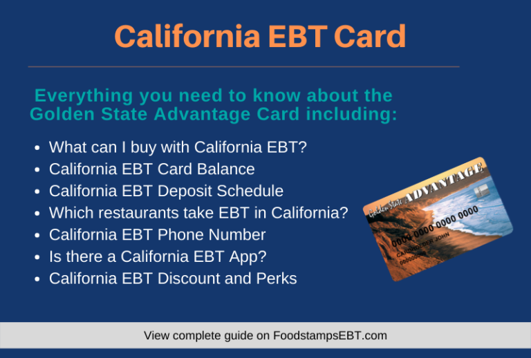 California EBT Card [2021 Guide] - Food Stamps EBT