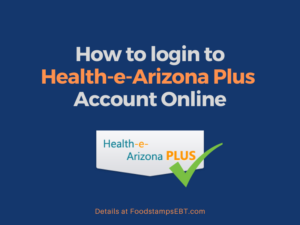 "Health-e-Arizona Plus Account Login"