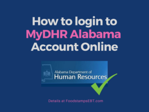 "MyDHR Alabama Account Login"