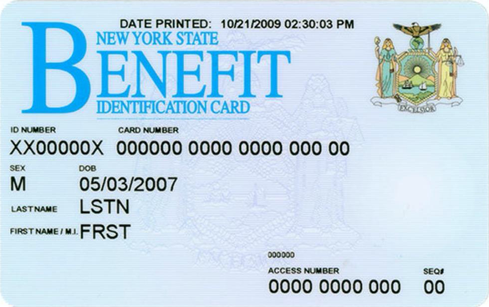 food stamp card number