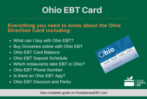 "Ohio EBT Card Questions and Answers"