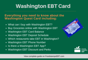 "Washington EBT Card Questions and Answers"