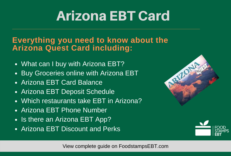 Arizona EBT Card Food Stamps EBT