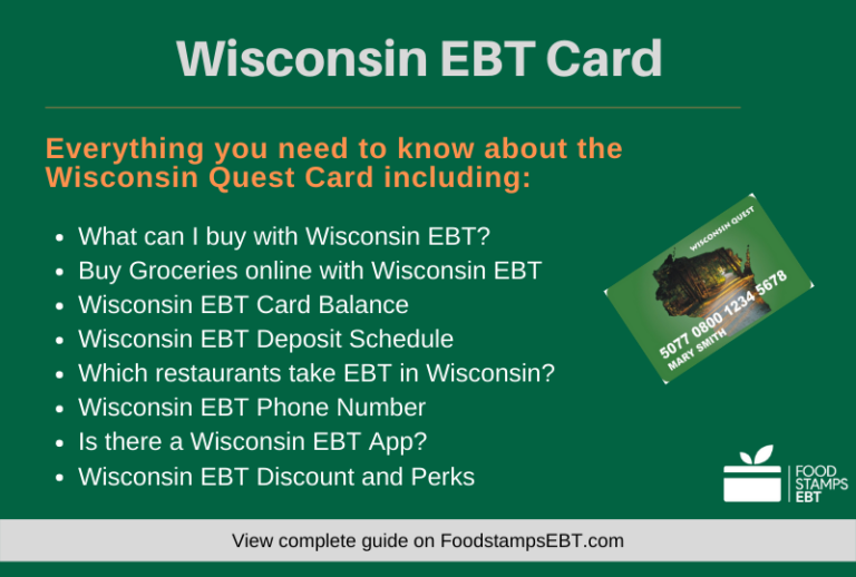 Wisconsin EBT Card [2021 Guide] Food Stamps EBT