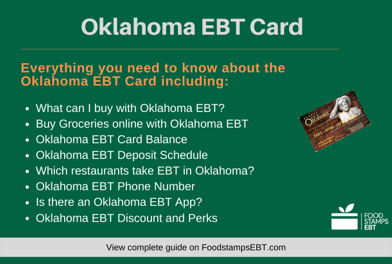 Oklahoma EBT Card Food Stamps EBT