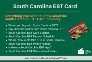 "South Carolina EBT Card Questions and Answers"