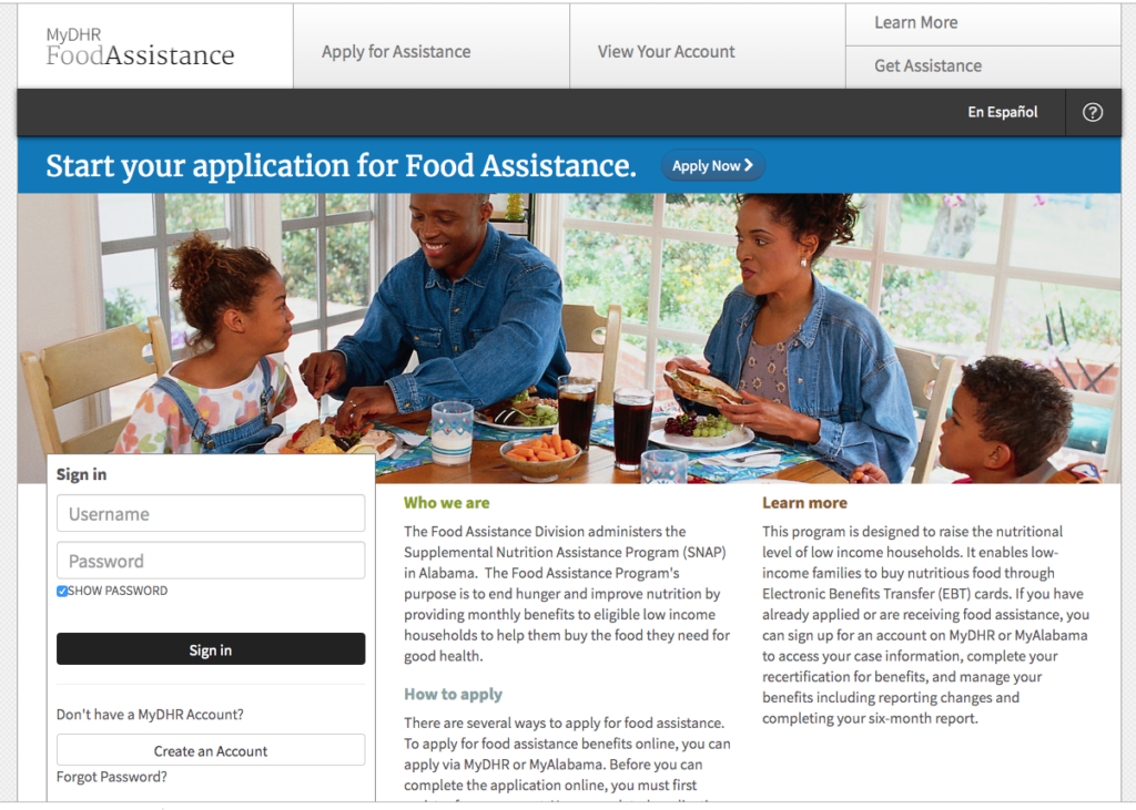 Apply for Alabama Food Stamps Food Stamps EBT