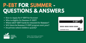 "Summer P-EBT Program FAQs"