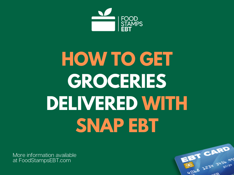 "EBT online shopping for Groceries"