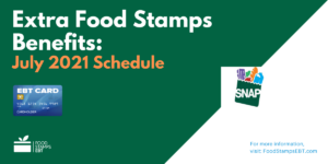 "Extra Food Stamps Release Date for July 2021"