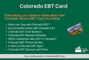 "Colorado EBT Card Questions and Answers"
