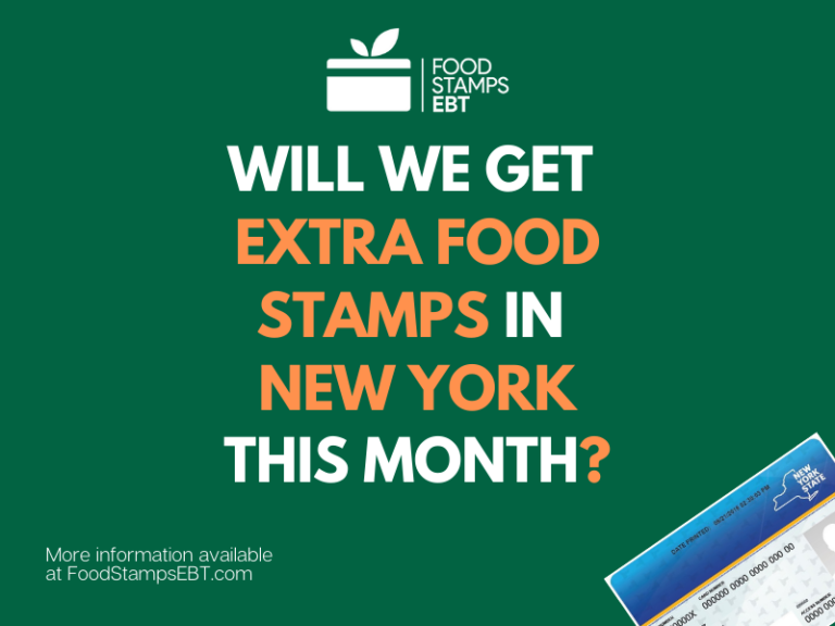 Extra Food Stamps for New York & NYC (for October, September, August