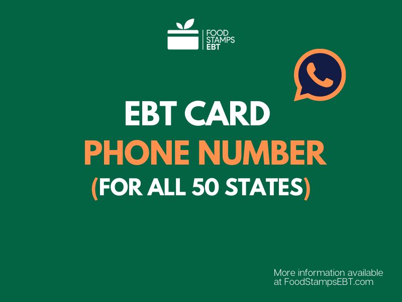 EBT Card Phone Number Food Stamps EBT