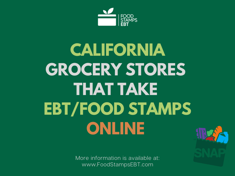 "Can you pay for groceries online with EBT in California"