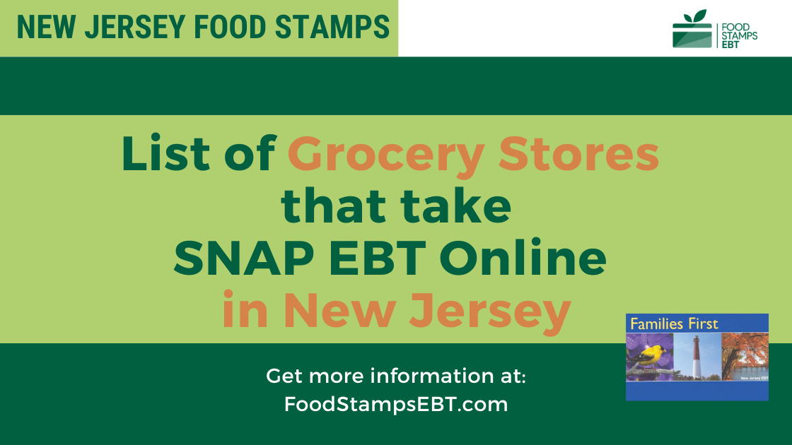 "New Jersey Grocery Stores that Accept EBT Online"